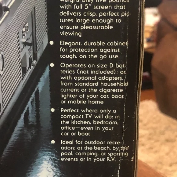 Portable 5” TV 😳 has not been tested as is
